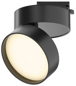 Spot LED, accesoriu pentru sinele monofazate Unity, Onda negru 18W 3000K