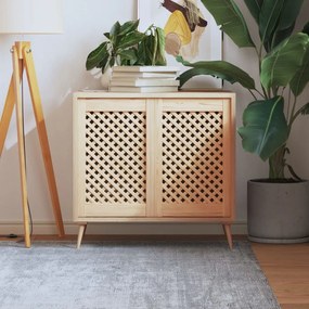 vidaXL Uși de dulap cu zăbrele 2 buc. 39,5x61,5 cm lemn masiv de pin