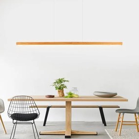 Lustră LED pe cablu LED/26W/230V 4000K 150 cm fag/lemn masiv