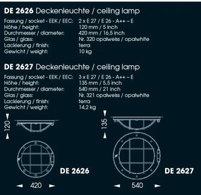 Aplica perete sau tavan design industrial din fier forjat DE 2627, 54cm
