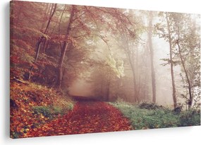 Tablou - Plimbarea de toamnă prin pădure (90x60 cm)