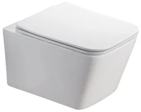 Capac WC slim Fluminia Paris Quick Release softclose alb