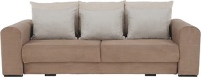Canapea foarte spaţioasă, maro deschis, bej, crem, GILEN BIG SOFA