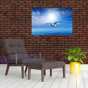 Tablou - Pescărușul peste mare (90x60 cm)