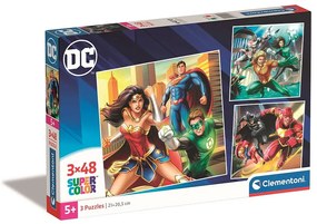 Liga Dreptății Elemental Puzzle Clementoni 3x48 buc