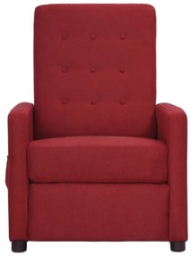 338993 vidaXL Fotoliu de masaj, roșu vin, material textil
