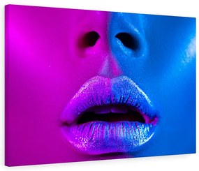 Tablou canvas Purple Blue Lips 120x80 cm