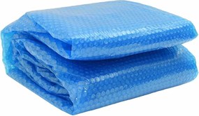 vidaXL Folie solară plutitoare piscină, rotundă, PE, 300 cm, albastru