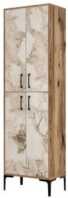 Dulap Pentru Baie Berlina Walnut-Alb