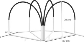 PawHut Kit de Antrenament cu Obstacole pentru Animale de Companie, Set Echipament de Agilitate pentru Câini, 89x69x99 cm, Portoccaliu | Aosom Romania