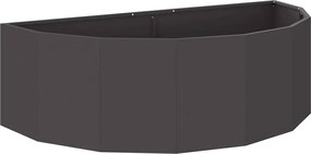 vidaXL Jardinieră Negru 120 x 60 x 35 cm Oțel