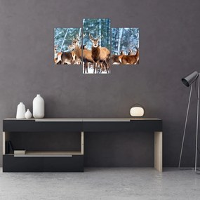 Tablou - Turma de căprioare (90x60 cm)