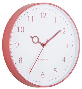 Karlsson 5992RD design ceas de perete roșu,diametru 30 cm