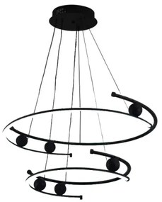 Lustră LED dimabilă pe cablu LED/80W/230V 3000-6500K + telecomandă