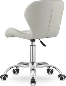 Scaun de birou AVOLA VELVET alb