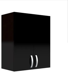 Corp superior 60 cu 2 usi pentru hota telescopica Zebra negru