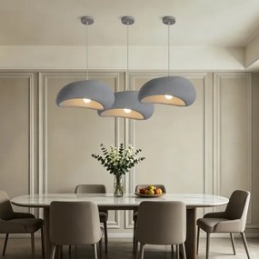 BRILAGI - Lustră suspendată pe cablu WABI SABI 1xE27/60W/230V Ø 40 cm gri