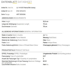 Lustra realizata manual design rustic ARTDESIGN 5L, patina/ champagne