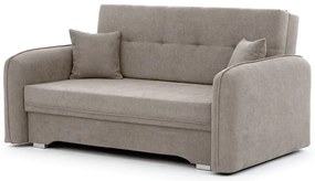 Canapea bej extensibilă/cu spațiu de depozitare cu tapițerie din chenille 155 cm Laine – ELTAP