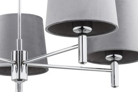 Candelabru modern design elegant BOLZANO 5L gri