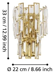 Aplică CALMEILLES 3xE14/25W/230V Eglo 39615