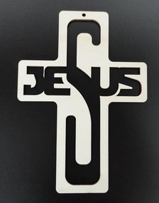 Decoratie decorativa din lemn - Isus, dimensiune: 260x187 mm