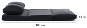 Canapea pat Taida negru