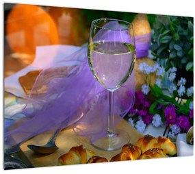 Tablou pe sticlă picnic (70x50 cm)