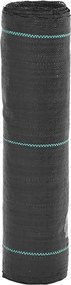 vidaXL Membrană antiburuieni, negru, 0,5x150 m, PP