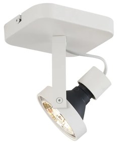 Spot de tavan de design alb GU10 70mm rotativ și înclinabil - Vo