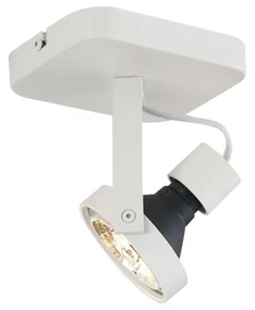 Spot de tavan de design alb GU10 70mm rotativ și înclinabil - Vo