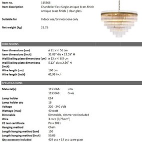 Lustra suspendata design LUX East Single