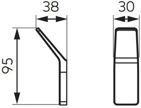 Agatatoare FDesign Piazza, negru mat - FDSFD6-PZA-07-22