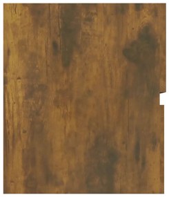 Dulap chiuveta, stejar fumuriu, 90x38,5x45 cm, lemn prelucrat Stejar afumat, Dulap pentru chiuveta, 1