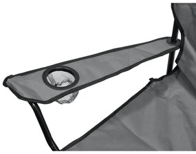 Scaun pliabil de camping Cattara 13447 Bari, gri ,49 x 39 x 84 cm