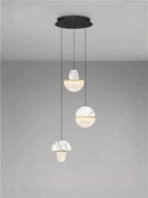 Lustra decorativa cu 3 pendule LED 2700K DORIN