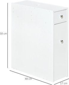 Homcom Mobila Coloana pentru Baie 17x48x58cm