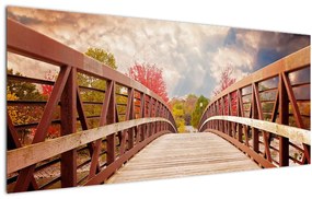 Tablou - pod din lemn (120x50 cm)
