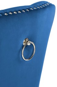 Scaun Miya velvet bleumarin
