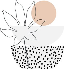 Tablou - Linie de artă flori N⁰3 (70x50 cm)