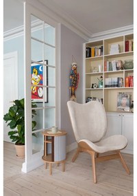 Măsuță auxiliară rotundă din lemn masiv de stejar ø 38 cm Audacious – UMAGE