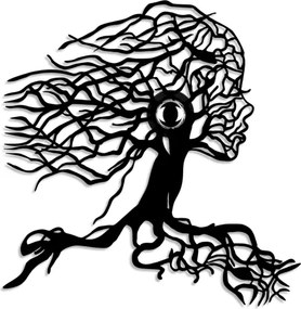 Aplica de perete TREE WOMAN 1xE27/40W/230V, neagră