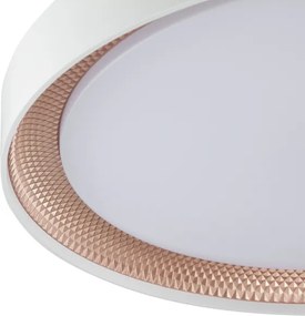 Brilliant - Plafonieră LED dimabilă WALDO LED/36W/230V alb/aur roz + telecomandă