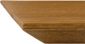 MASA FONTY -  LEMN MASIV PICIOR METALIC - LEMN NATUR - 160 CM / 90 CM / H 77
