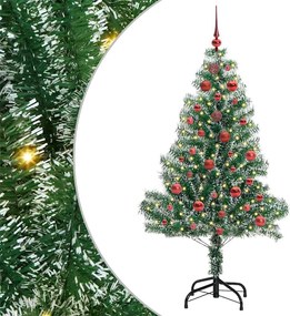 vidaXL Pom de Crăciun artificial cu zăpadă imitată și lumină LED