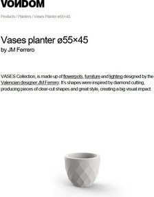 Ghiveci plante, flori design decorativ modern pentru amenajari interioare si exterioare, VASES PLANTER 47055R Vondom
