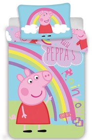 Lenjerie de pat Jerry Fabrics Peppa Pig 0016, 100 x 135 cm, 40 x 60 cm