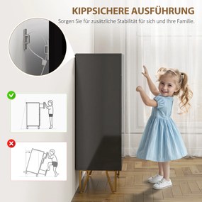 HOMCOM Dulap pentru pantofi cu 2 uși, raft pentru pantofi, depozitare pentru pantofi cu 3 rafturi reglabile 72 x 31,5 x 95 cm, Negru | Aosom Romania