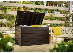 Cutie de depozitare pentru grădină maro din plastic Ontario – Keter