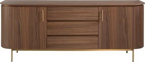 Comoda moderna design LUX Wood and Gold